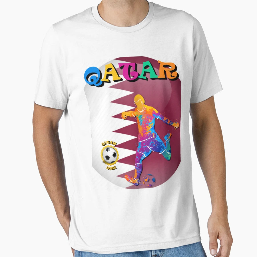 Qatar Football T-Shirt - Trendy Graphic Unisex - T-Shirt, Sweatshirt, Hoodie