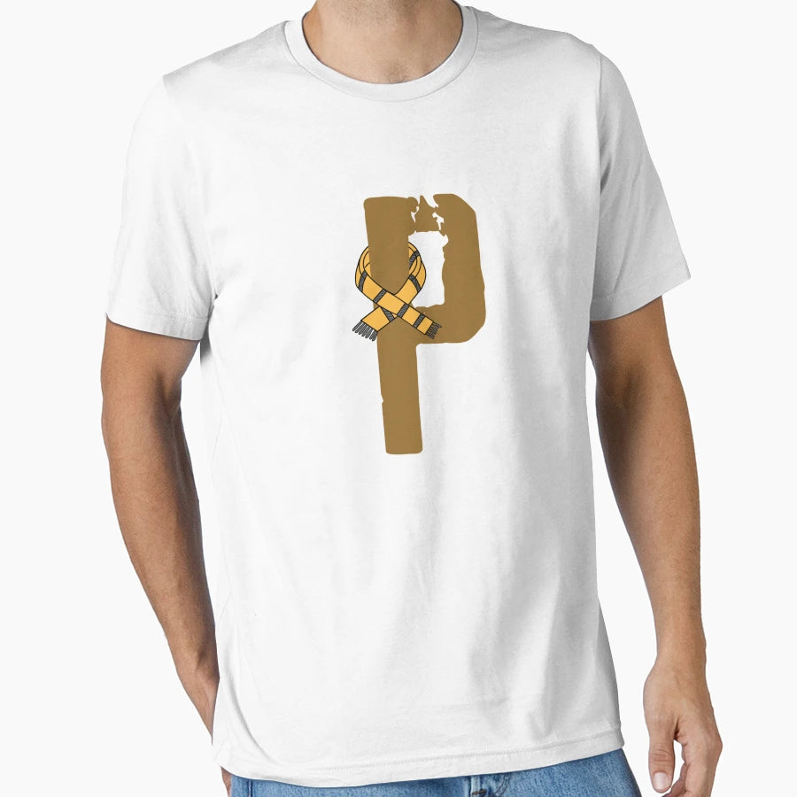 P Letter Magic School Team Badger T-Shirt - Custom Art Print Unisex - T-Shirt, Sweatshirt, Hoodie