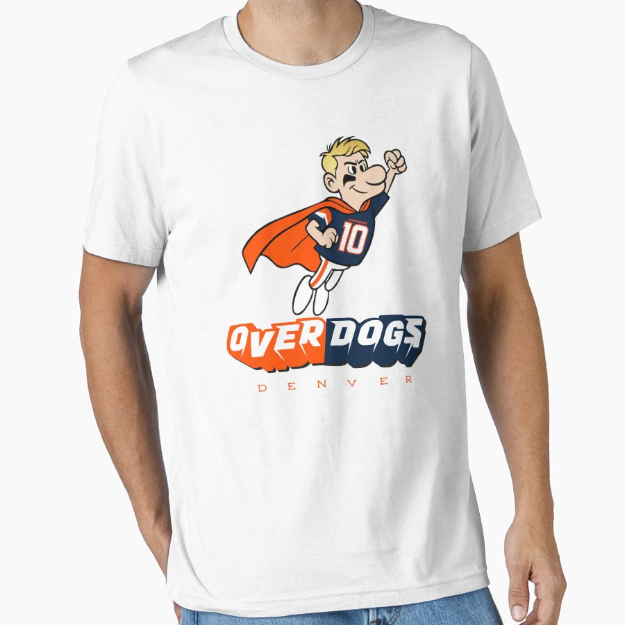 Overdogs Bo Nix Denver Football T-Shirt - Streetwear Style for Adults - T-Shirt, Sweatshirt, Hoodie
