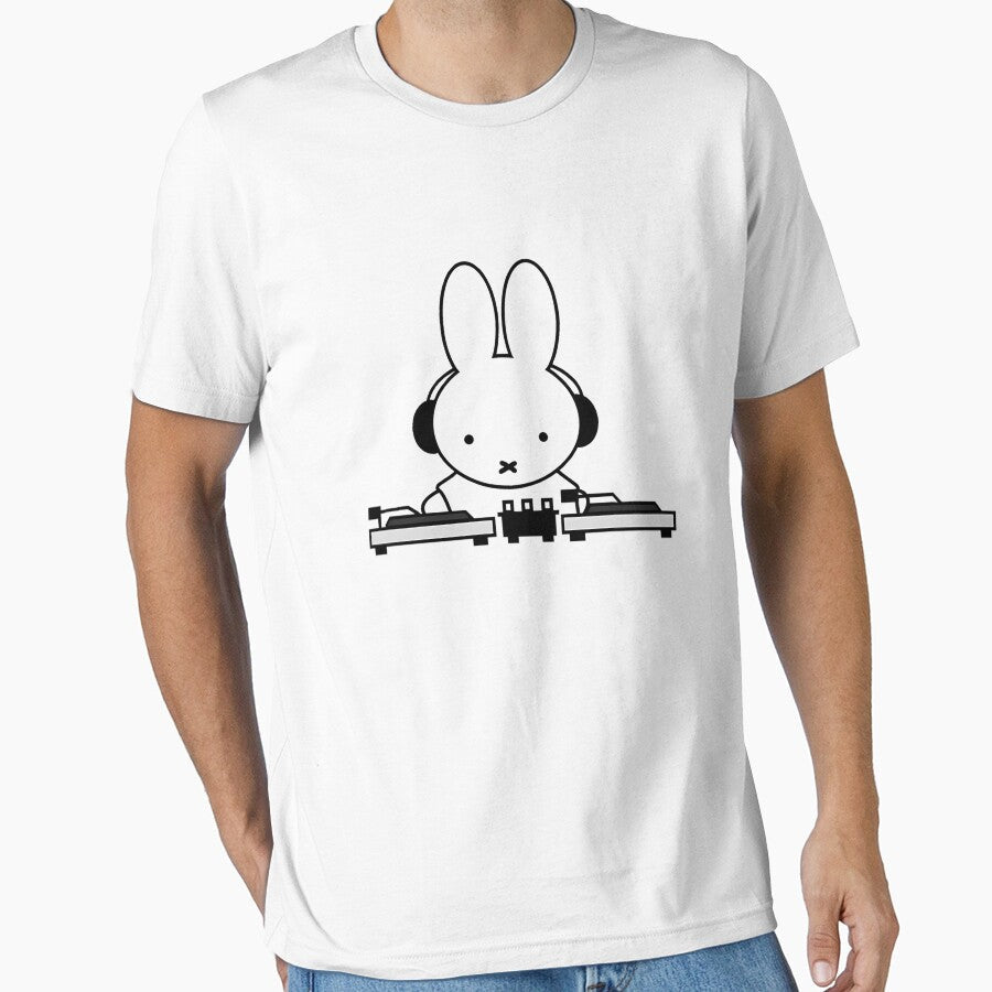 Miffy The Dj by Amandamorrison7 - Adult & Kids T-Shirts, Sweatshirts & Hoodies apparel design preview 1