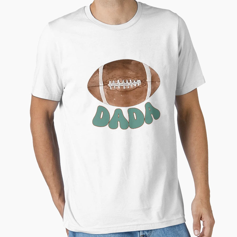 Dada 1 Year Old Football Birthday T-Shirt - Minimalist Print for Adults - T-Shirt, Sweatshirt, Hoodie