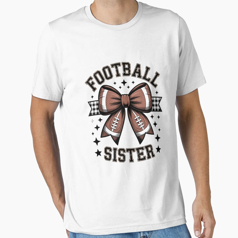 Coquette Bow American Football T-Shirt - Custom Art Print for Adults - T-Shirt, Sweatshirt, Hoodie