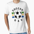 Soccer Dad Sports Dad Dad Life White T-Shirt - Graphic Print Unisex - T-Shirt, Sweatshirt, Hoodie