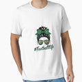 Football Mom Life Messy Bun T-Shirt - Casual Everyday Wear for Adults - T-Shirt, Sweatshirt, Hoodie