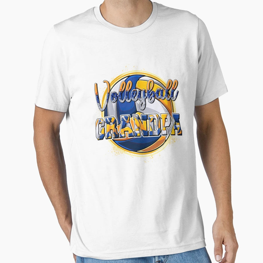 Volleyball Grandpa Game Day Volleyball T-Shirt - Unique Graphic for Adults - T-Shirt, Sweatshirt, Hoodie