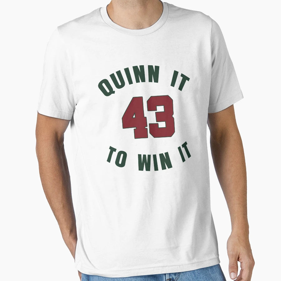 Minnesota Quinn Hughes 43 Quinn It To T-Shirt - Custom Art Print Unisex - T-Shirt, Sweatshirt, Hoodie