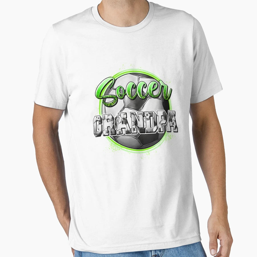 Soccer Grandpa Game Day Soccer Season T-Shirt - Custom Art Print Unisex - T-Shirt, Sweatshirt, Hoodie