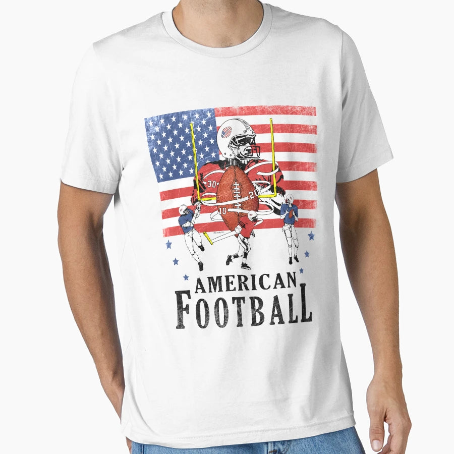 American Flag Fantasy Football T-Shirt - Fun Novelty Design Unisex - T-Shirt, Sweatshirt, Hoodie