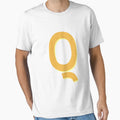 Letter Q Alphabet Q T-Shirt - Unique Graphic for Adults - T-Shirt, Sweatshirt, Hoodie