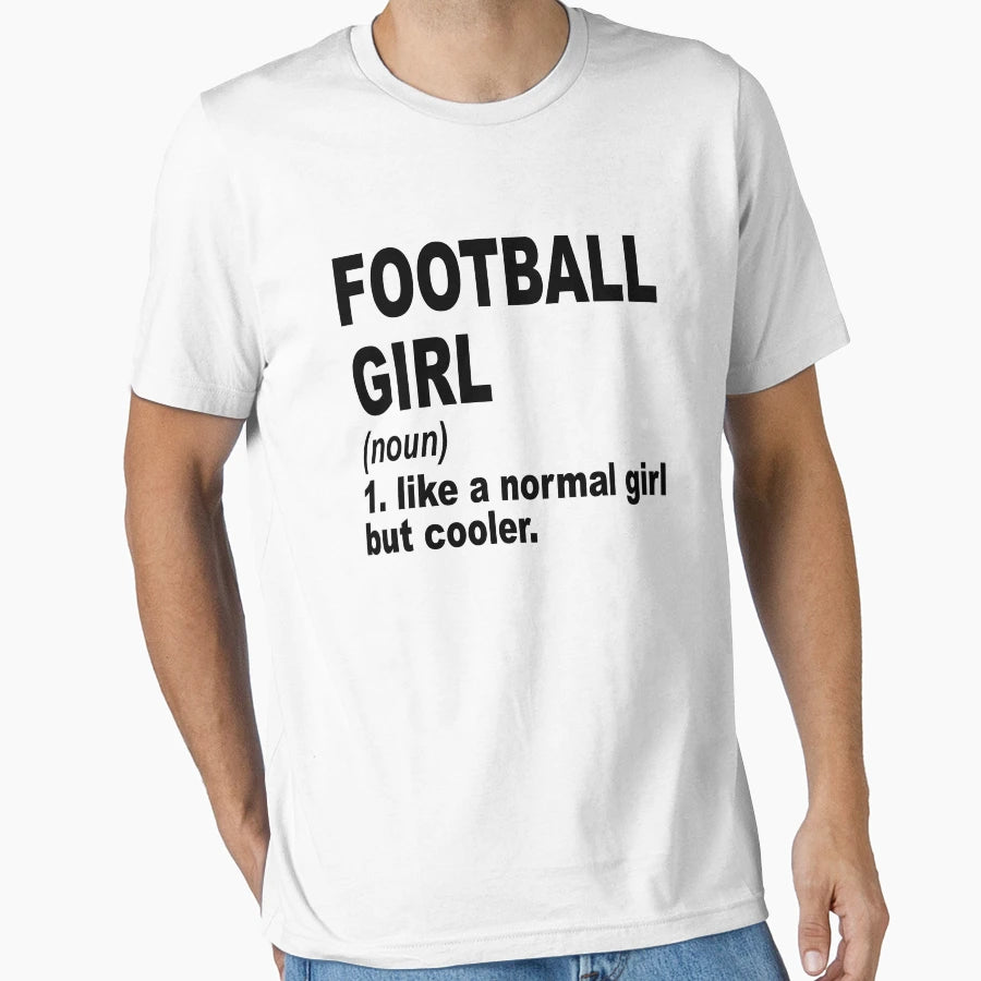 Football Like Normal But Cooler T-Shirt - Minimalist Print Men Women - T-Shirt, Sweatshirt, Hoodie
