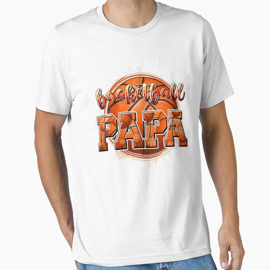 Basketball Papa Game Day Basketball T-Shirt - Streetwear Style Men Women - T-Shirt, Sweatshirt, Hoodie