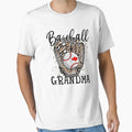 Leopard Baseball Grandma Baseball Lover T-Shirt - Minimalist Print Unisex - T-Shirt, Sweatshirt, Hoodie
