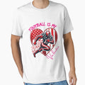 Valentines Day Heart American T-Shirt - Minimalist Print Men Women - T-Shirt, Sweatshirt, Hoodie
