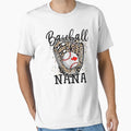 Baseball Nana Leopard Game Day Baseball T-Shirt - Graphic Print Men Women - T-Shirt, Sweatshirt, Hoodie