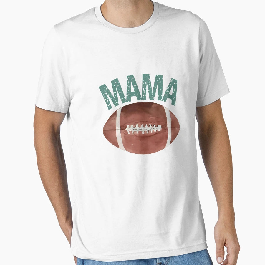 Mama Touchdown American Football Game T-Shirt - Aesthetic Graphic Unisex - T-Shirt, Sweatshirt, Hoodie
