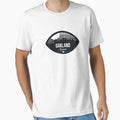 Oakland Football Skyline Badge T-Shirt - Aesthetic Graphic Men Women - T-Shirt, Sweatshirt, Hoodie