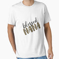 Leopard Blessed Nana Gifts Him Bundle Svg T-Shirt - Novelty Apparel Unisex - T-Shirt, Sweatshirt, Hoodie