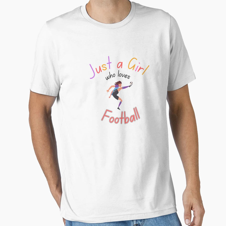 Love Football Soccer Gift Daughter Mom T-Shirt - Minimalist Print Unisex - T-Shirt, Sweatshirt, Hoodie
