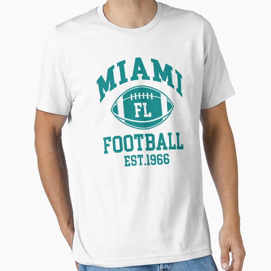 Miami Football Florida Supporter T-Shirt - Aesthetic Graphic Unisex - T-Shirt, Sweatshirt, Hoodie
