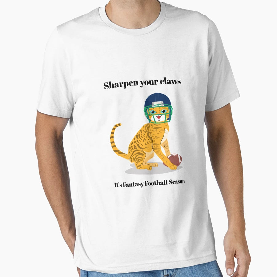 Fantasy Football Sharpen Your Claws T-Shirt - Minimalist Print Unisex - T-Shirt, Sweatshirt, Hoodie