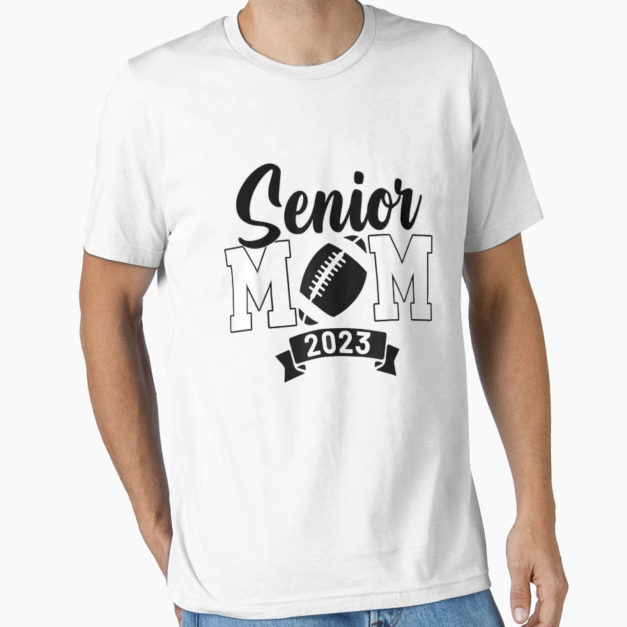 Football Senior Mom Class 2023 T-Shirt - Custom Art Print for Adults - T-Shirt, Sweatshirt, Hoodie