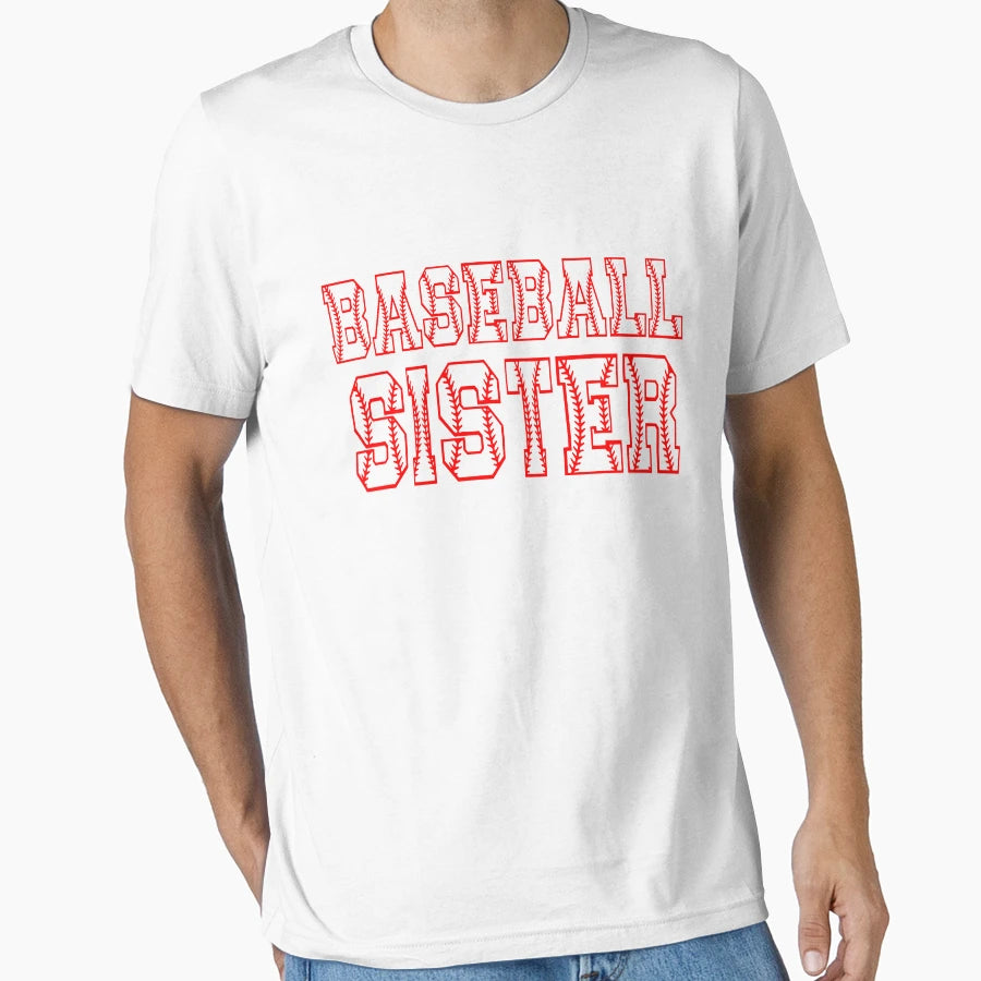 Baseball Sister T-Shirt - Custom Art Print Unisex - T-Shirt, Sweatshirt, Hoodie