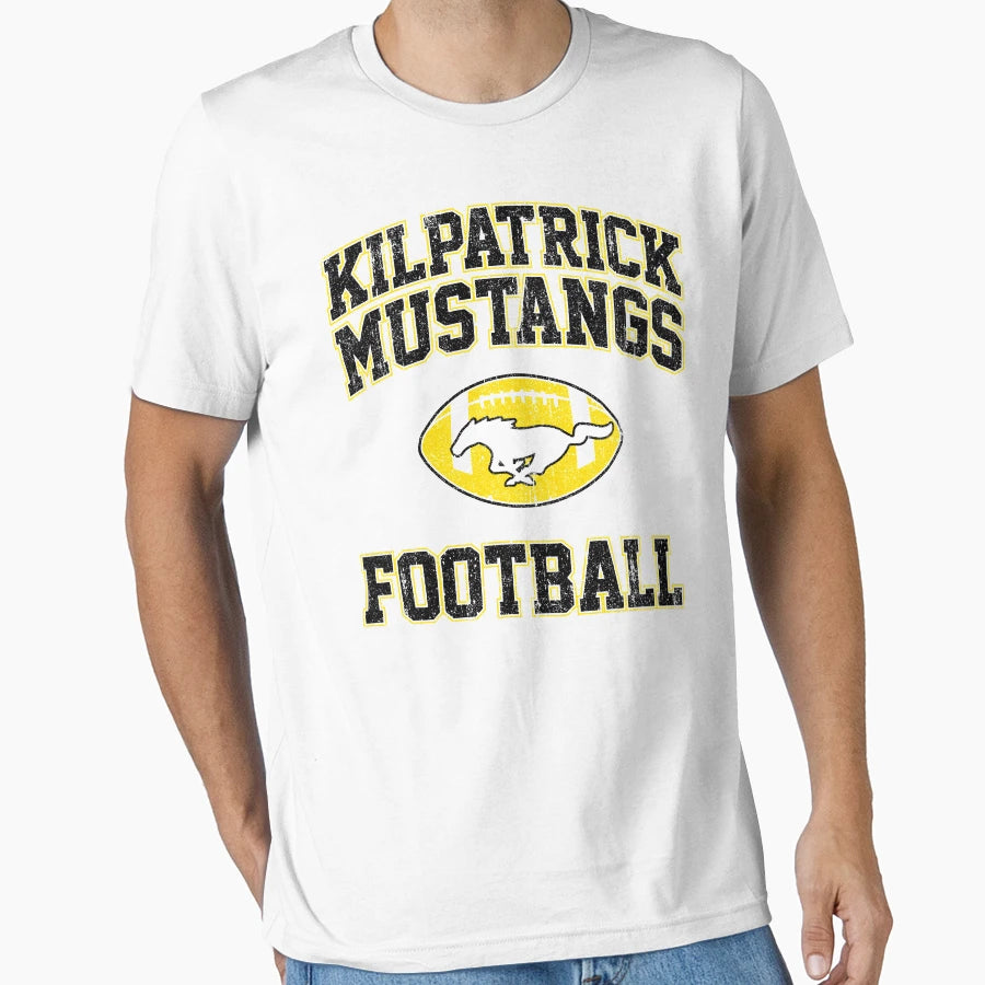 Kilpatrick Mustangs Football Variant T-Shirt - Graphic Print Unisex - T-Shirt, Sweatshirt, Hoodie