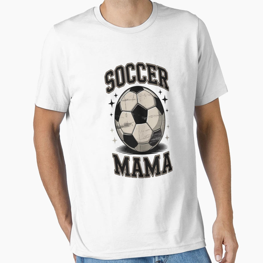 Checkered Soccer Mama Soccer Mom T-Shirt - Casual Everyday Wear for Adults - T-Shirt, Sweatshirt, Hoodie