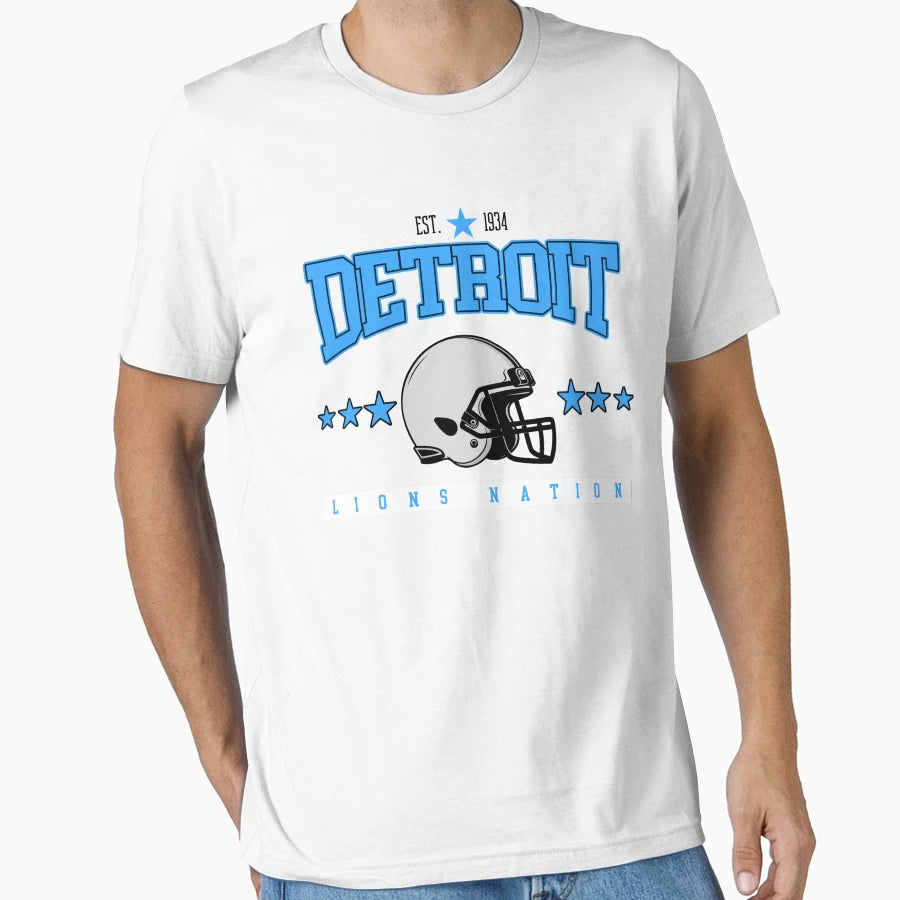 Detroit Lions Nation 1934 Lions T-Shirt - Casual Everyday Wear Unisex - T-Shirt, Sweatshirt, Hoodie