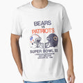 Bears Vs Patriots 86 Faded T-Shirt - Unique Graphic Men Women - T-Shirt, Sweatshirt, Hoodie