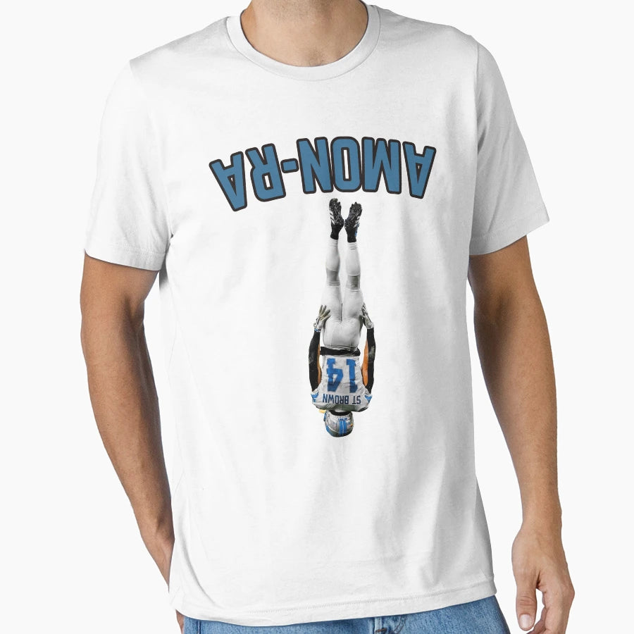 Amon Ra St Brown Headstand T-Shirt - Fun Novelty Design Men Women - T-Shirt, Sweatshirt, Hoodie