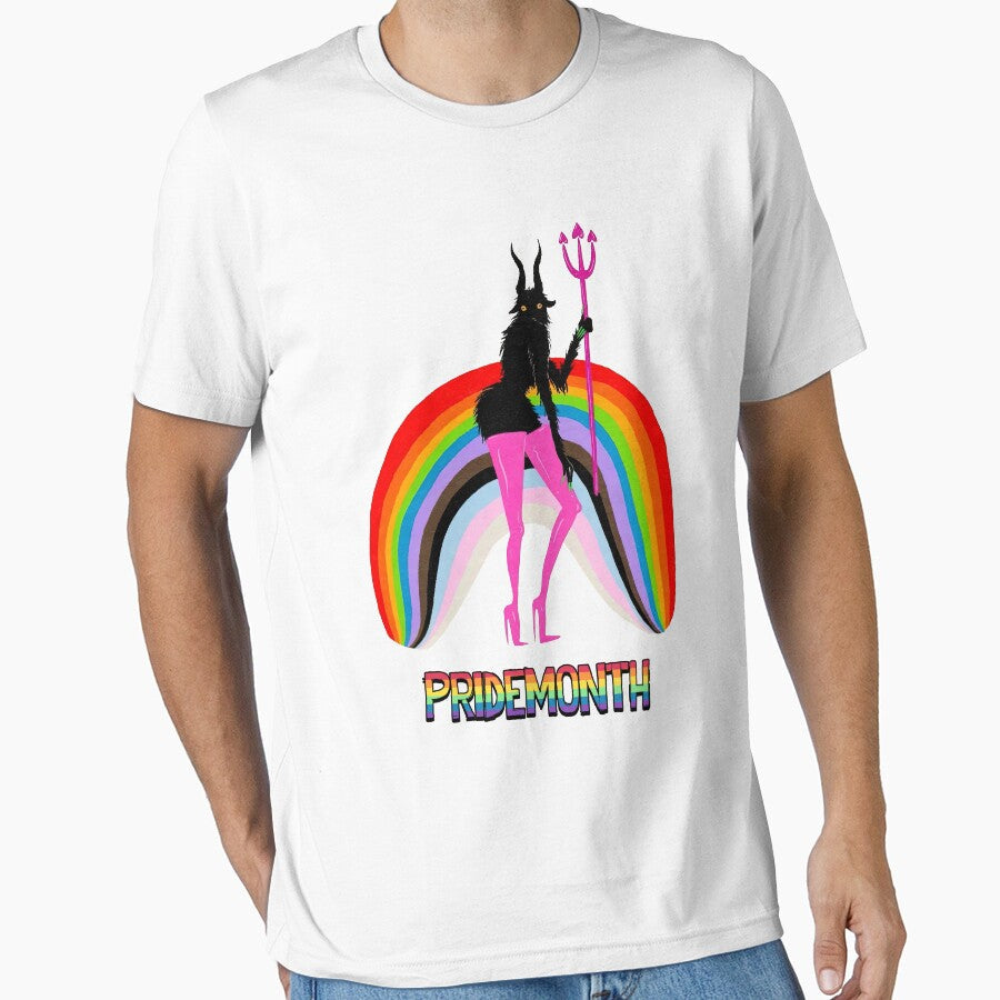 Pridemonth Demon Rainbow Cool Pride Month by tessaaxx - Adult & Kids T-Shirts, Sweatshirts & Hoodies apparel design preview 1