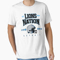 Lions Nation Detroit Football T-Shirt - Aesthetic Graphic for Adults - T-Shirt, Sweatshirt, Hoodie
