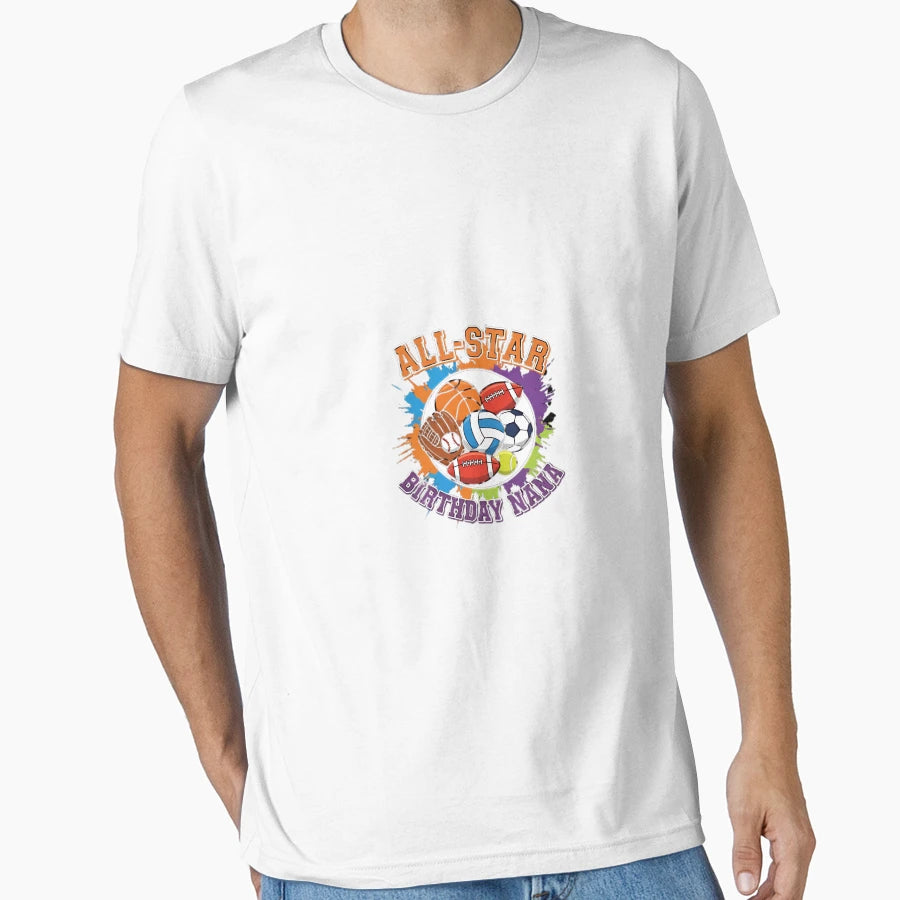 All Star Nana Sports Grandma T-Shirt - Unique Graphic Men Women - T-Shirt, Sweatshirt, Hoodie
