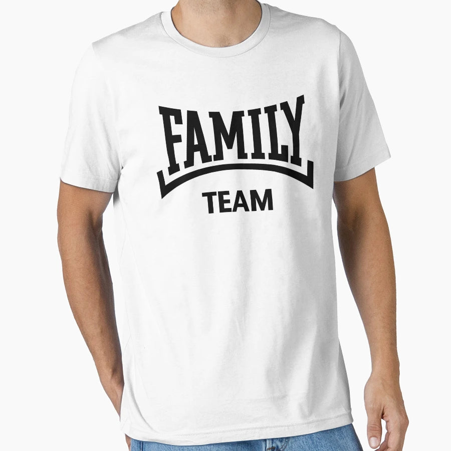 Family Team Concave Black T-Shirt - Trendy Graphic for Adults - T-Shirt, Sweatshirt, Hoodie