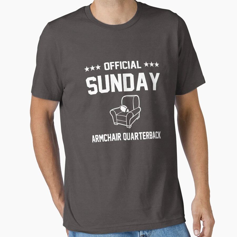 Sunday Armchair Quarterback T-Shirt - Trendy Graphic Unisex - T-Shirt, Sweatshirt, Hoodie