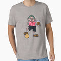 Andy Capp Red And White Football T-Shirt - Novelty Apparel Unisex - T-Shirt, Sweatshirt, Hoodie