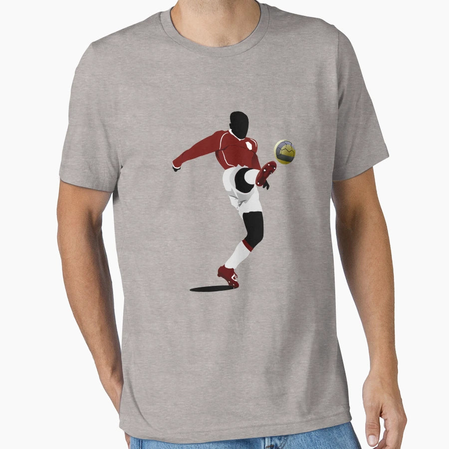 Playing Soccer Shot T-Shirt - Aesthetic Graphic Unisex - T-Shirt, Sweatshirt, Hoodie