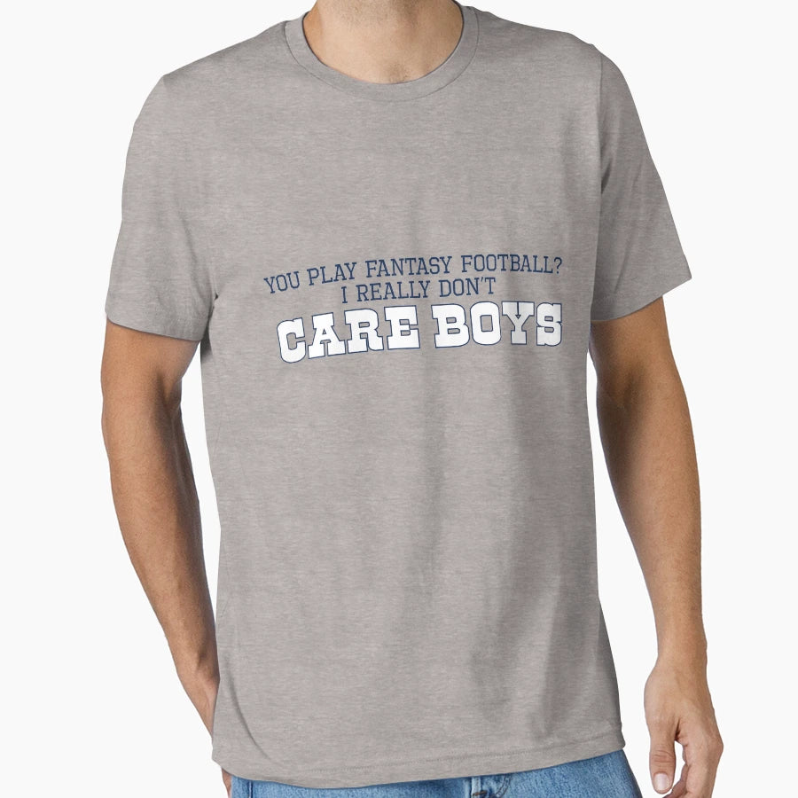 I Really Dont Care Blue White T-Shirt - Minimalist Print for Adults - T-Shirt, Sweatshirt, Hoodie