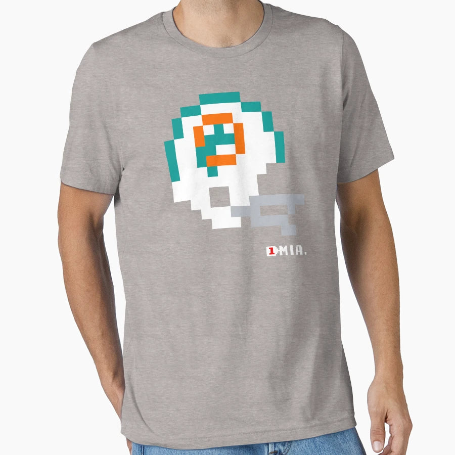 Mia Helmet Tecmo Bowl T-Shirt - Trendy Graphic Men Women - T-Shirt, Sweatshirt, Hoodie