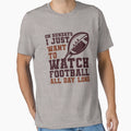 Sundays We Watch Football Sunday T-Shirt - Aesthetic Graphic Men Women - T-Shirt, Sweatshirt, Hoodie