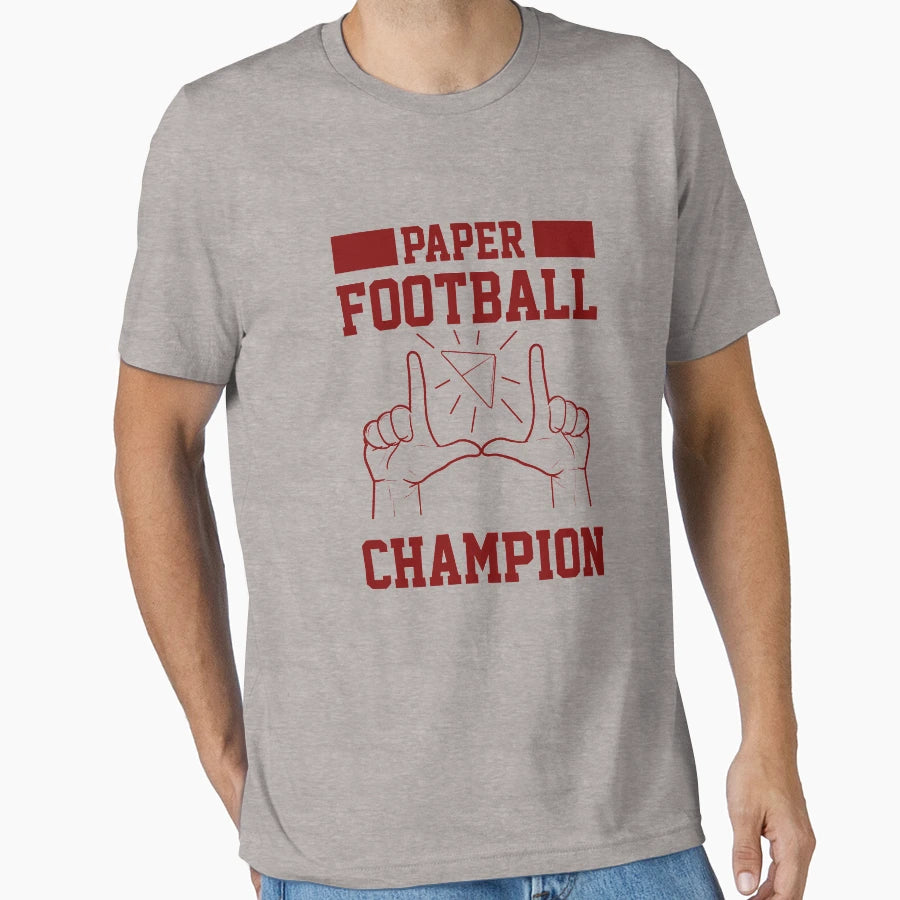 Paper Football Champion T-Shirt - Custom Art Print for Adults - T-Shirt, Sweatshirt, Hoodie