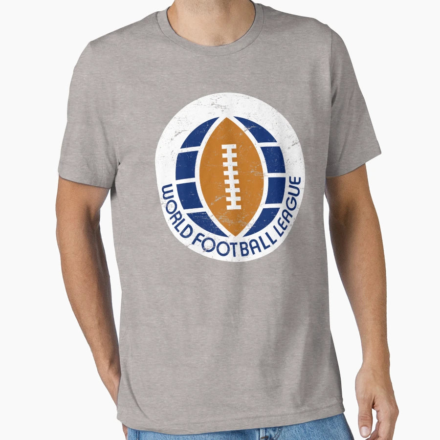 Distressed World Football League T-Shirt - Novelty Apparel Men Women - T-Shirt, Sweatshirt, Hoodie