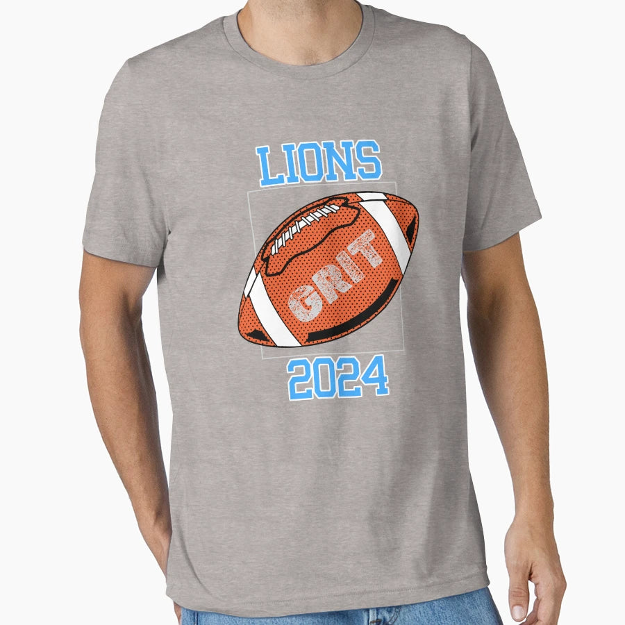 Lions 2024 Grit Lions Nation T-Shirt - Aesthetic Graphic Unisex - T-Shirt, Sweatshirt, Hoodie