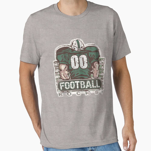 00 Football Rocks Green Team T-Shirt - Trendy Graphic Unisex - T-Shirt, Sweatshirt, Hoodie