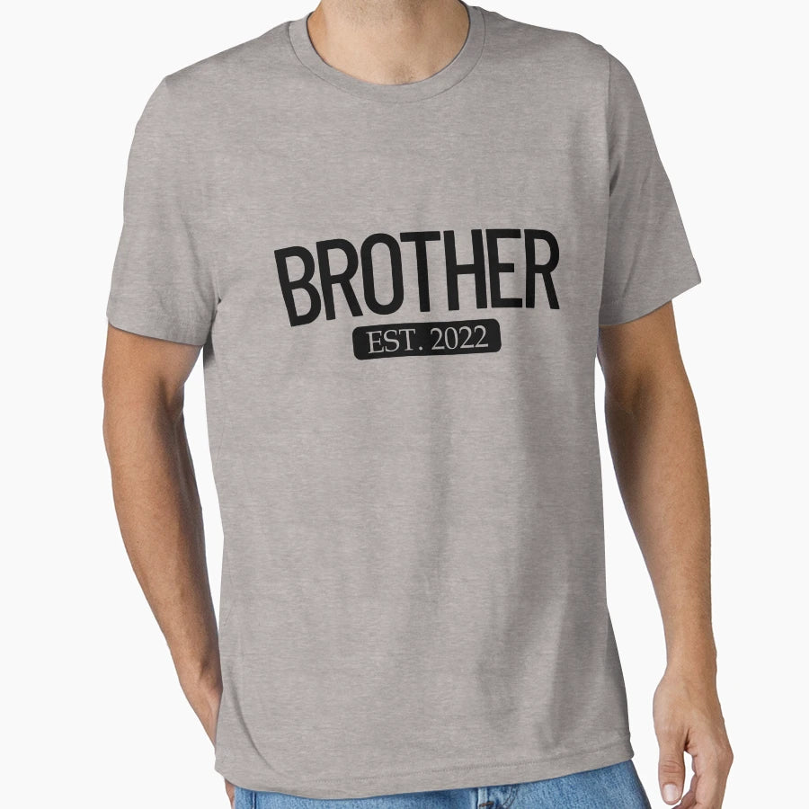 Brother Est 2022 New Bigger Brother T-Shirt - Graphic Print for Adults - T-Shirt, Sweatshirt, Hoodie