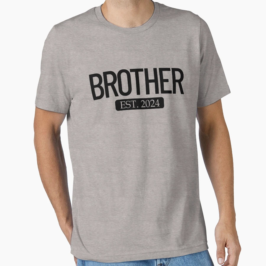 Brother Est 2024 New Bigger Brother T-Shirt - Novelty Apparel for Adults - T-Shirt, Sweatshirt, Hoodie