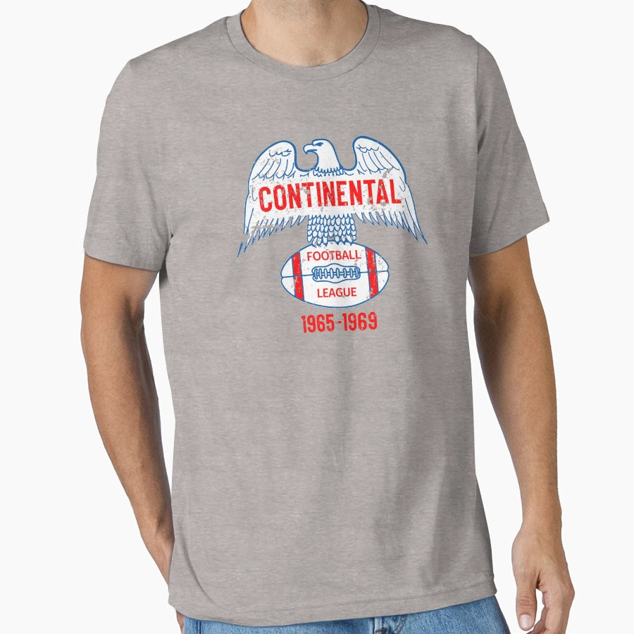 Distressed Continental Football League T-Shirt - Novelty Apparel Men Women - T-Shirt, Sweatshirt, Hoodie