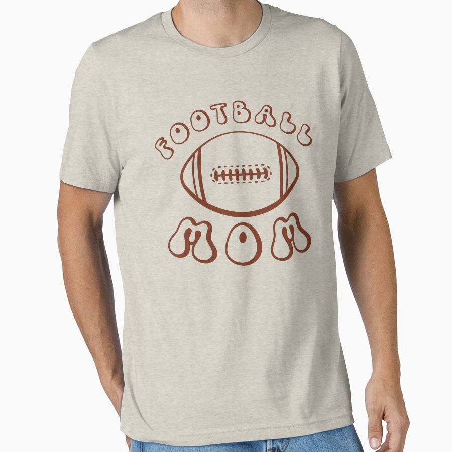 Football Mom T-Shirt - Trendy Graphic for Adults - T-Shirt, Sweatshirt, Hoodie