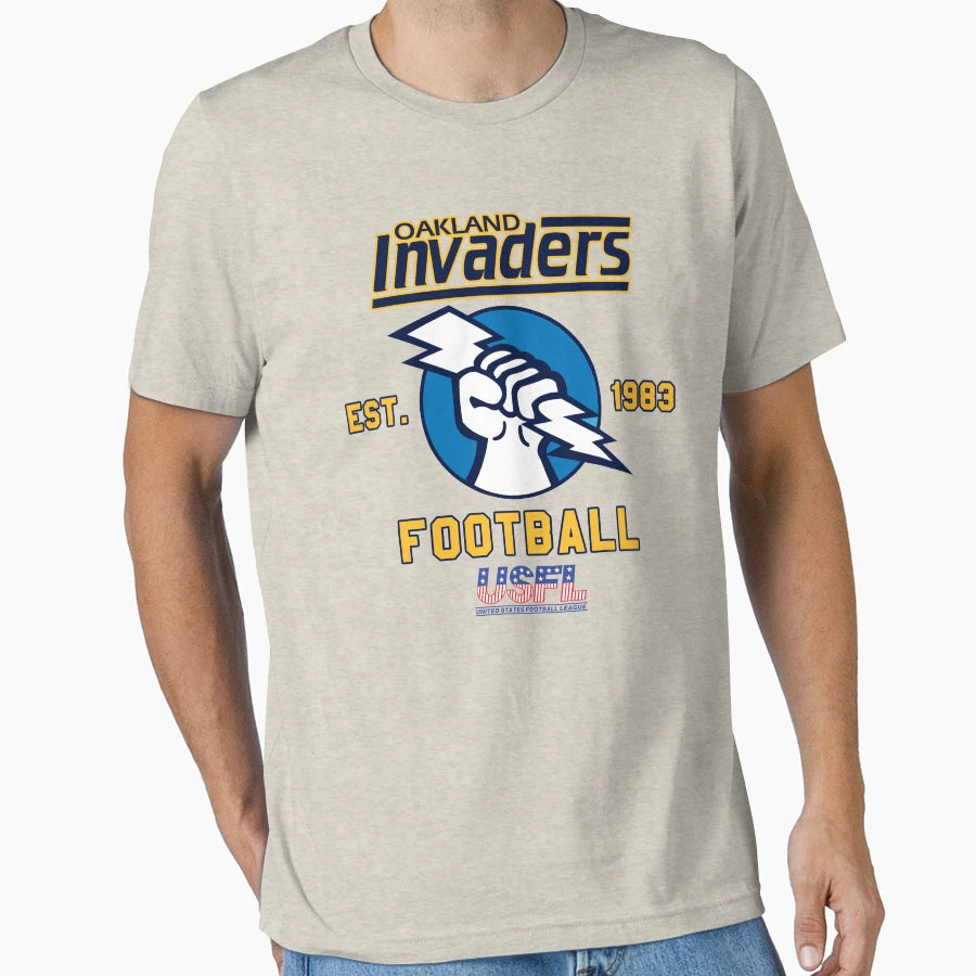 Oakland Invaders Football T-Shirt - Minimalist Print Men Women - T-Shirt, Sweatshirt, Hoodie